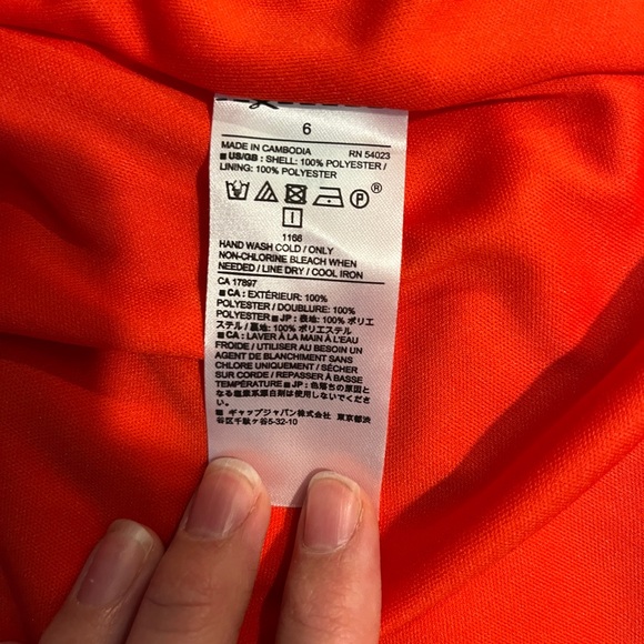 Banana Republic Sleeveless Red Patterned Mini Dress, Size 6 NWT - Picture 10 of 16